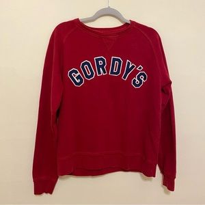 Gordys vintage red sweatshirt